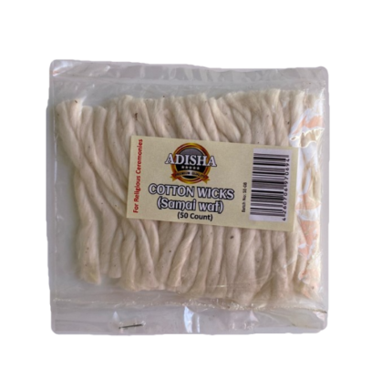 Adisha cotton wicks straight 50pc